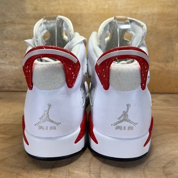 Nike Air Jordan 6 Retro Womens Sz 7.5 Shoes Sneakers Red Oreo 384665-162 Lace Up - Picture 4 of 8
